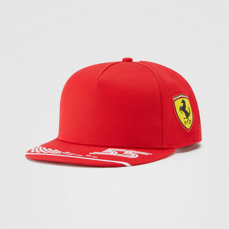 Ferrari Flatbrim Cap, Puma Carlos Sainz, 成人,红色，2021