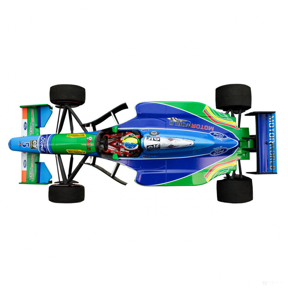 米克舒马赫模型车, Benetton Ford B194 Demo Run Belgium GP 2017, 1:18 比例, 蓝色, 2017 - FansBRANDS®