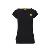 法拉利女式 T 恤，Shield，黑色，2020 - FansBRANDS®