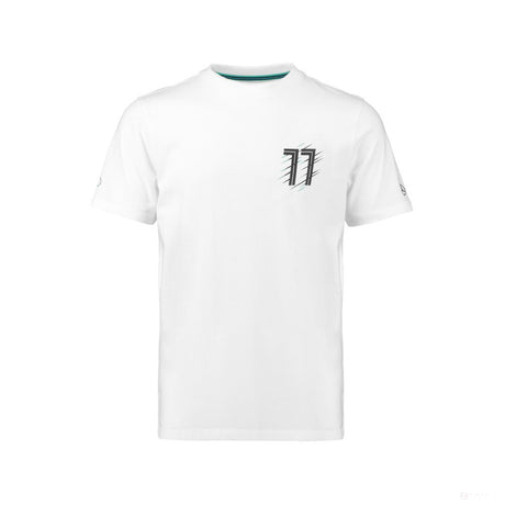 梅赛德斯 T 恤，Bottas Valtteri 77，白色，2018 - FansBRANDS®