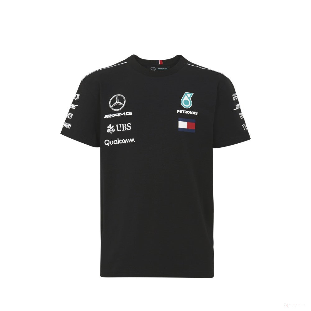 Mercedes Kids T 恤, Team, 黑色, 2018 - FansBRANDS®