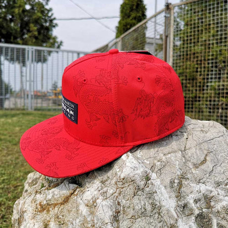 红色Bull Flatbrim Cap, Chinese Cap, Red, 2019