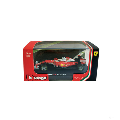 法拉利模型车, SF16-H Sebastian Vettel, 1:43 比例, 红色, 2018 - FansBRANDS®