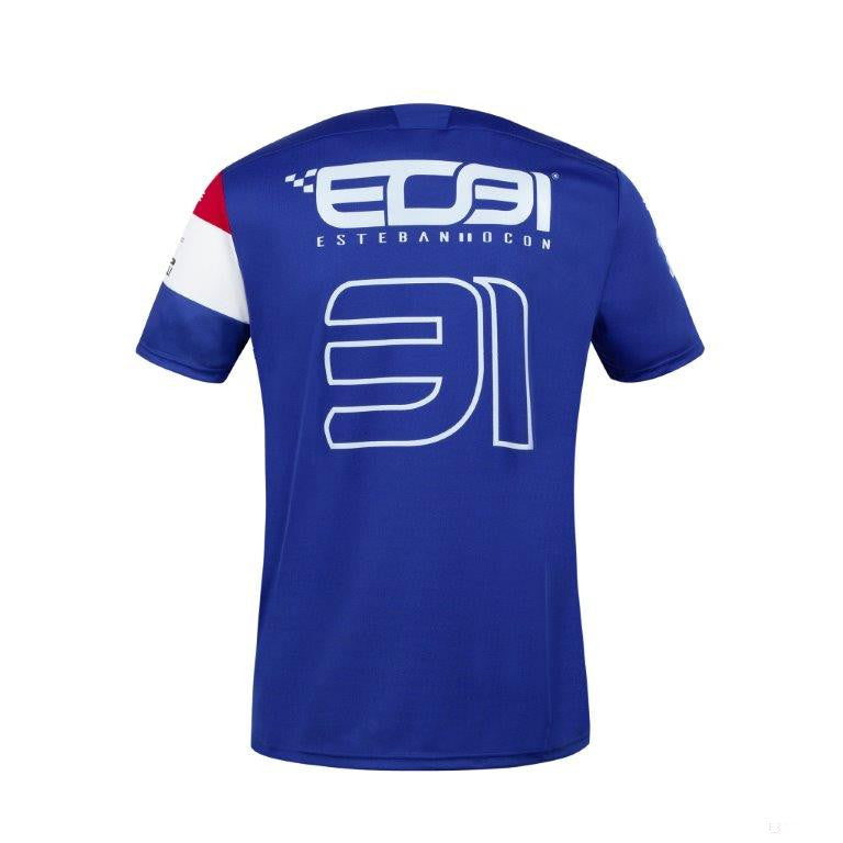 Alpine T 恤，Esteban Ocon 31 Team，蓝色，2021 - FansBRANDS®
