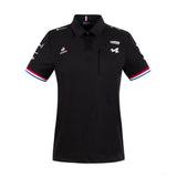 Alpine 女士 Polo 衫，团队，黑色，2021 - FansBRANDS®