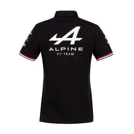 Alpine 女士 Polo 衫，团队，黑色，2021