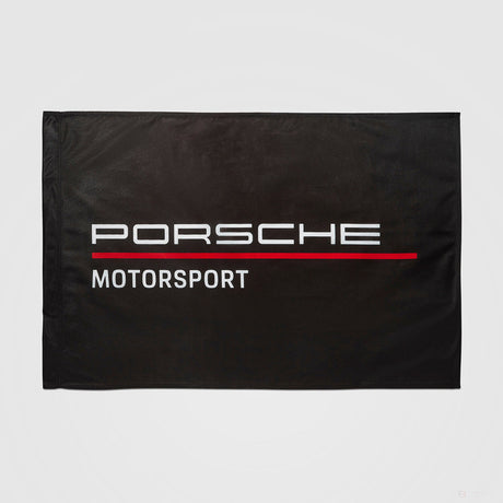 Porsche Fanwear Flag，90x60 cm，黑色，2022 - FansBRANDS®