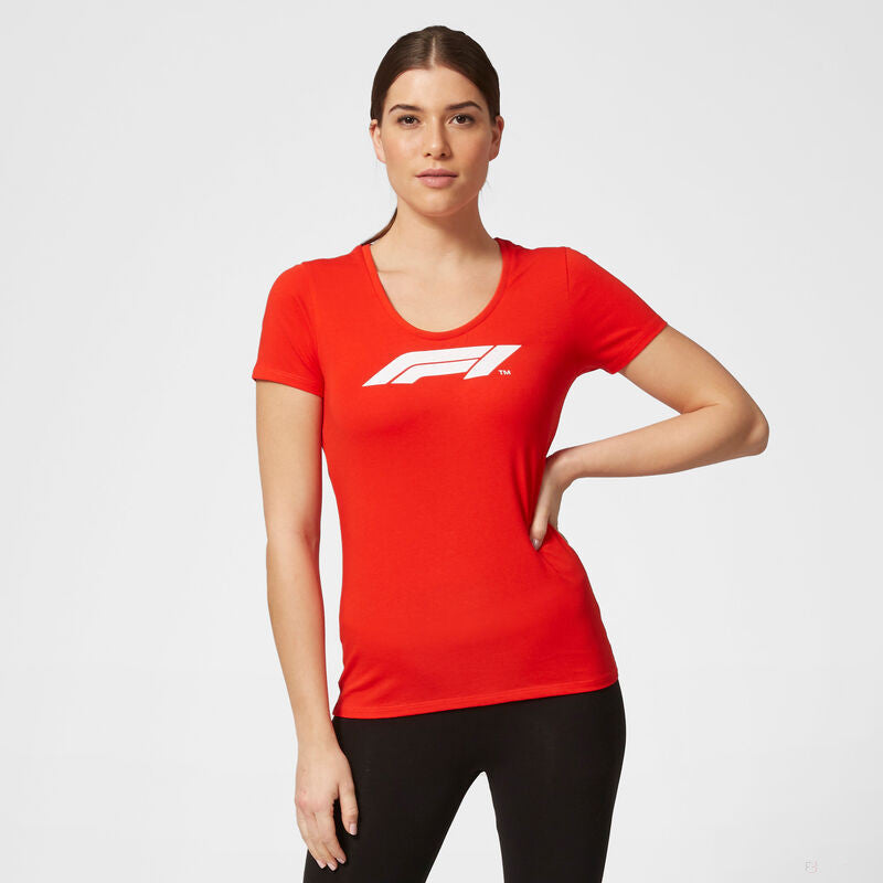 Formula 1 女式 T 恤，Formula 1 标志, 红色, 2020 - FansBRANDS®