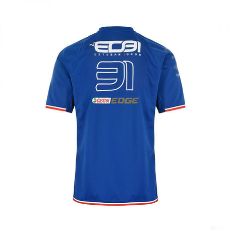 Alpine T 恤，Esteban Ocon 31 Team，蓝色，2022 - FansBRANDS®