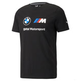 BMW T 恤，Puma BMW MMS ESS 标志，黑色，2021 - FansBRANDS®