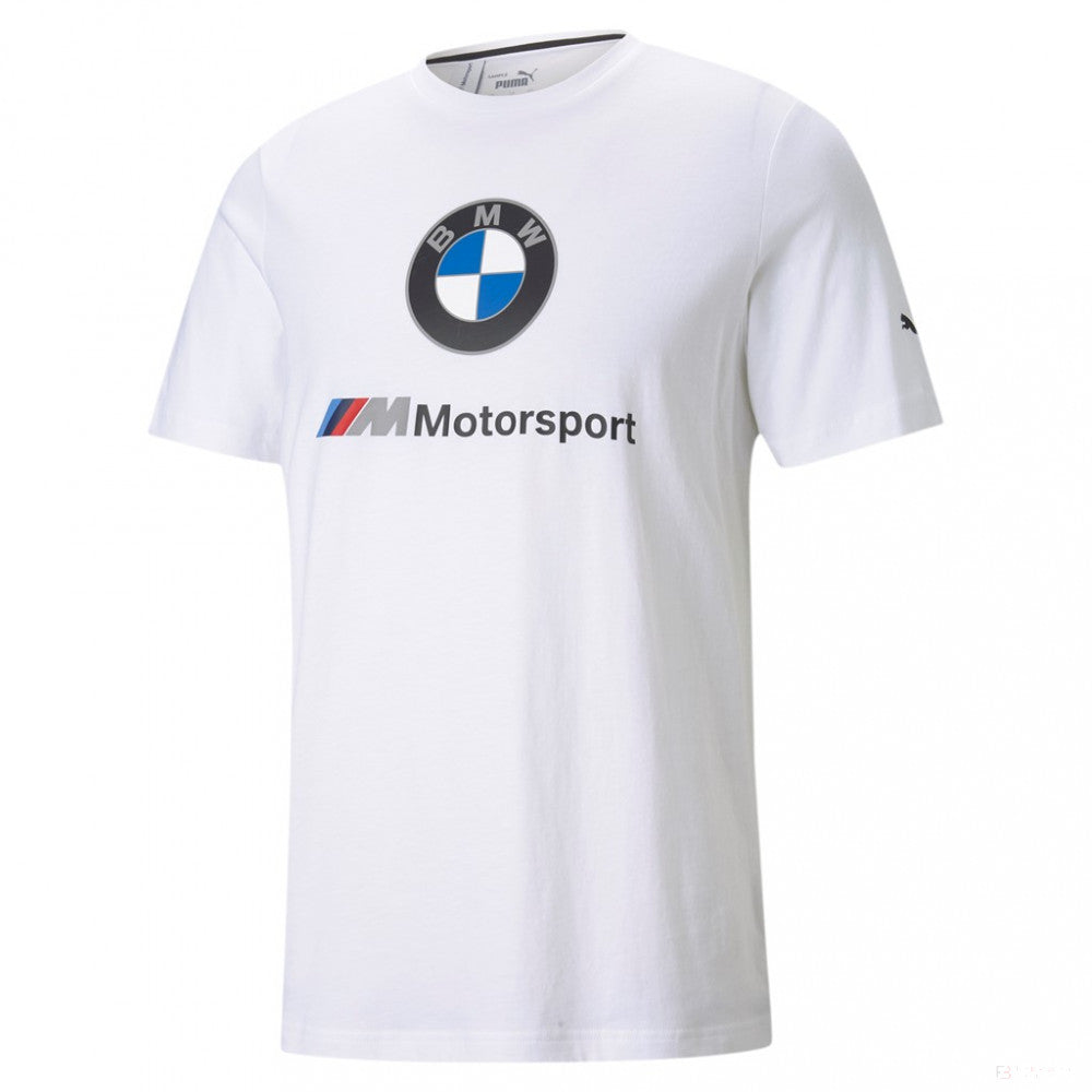 BMW T 恤，Puma BMW MMS ESS 标志，白色，2021 - FansBRANDS®