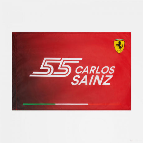 法拉利 Carlos Sainz 旗帜，90x60 厘米，红色，2021 - FansBRANDS®