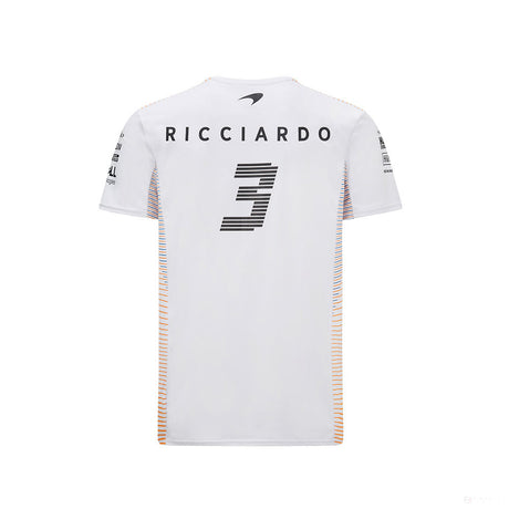 迈凯伦 T 恤，丹尼尔里卡多，白色，2021