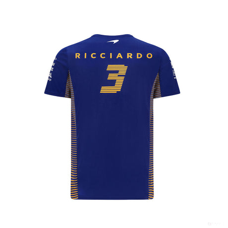 迈凯轮 T 恤, 丹尼尔里卡多, 蓝色, 2021