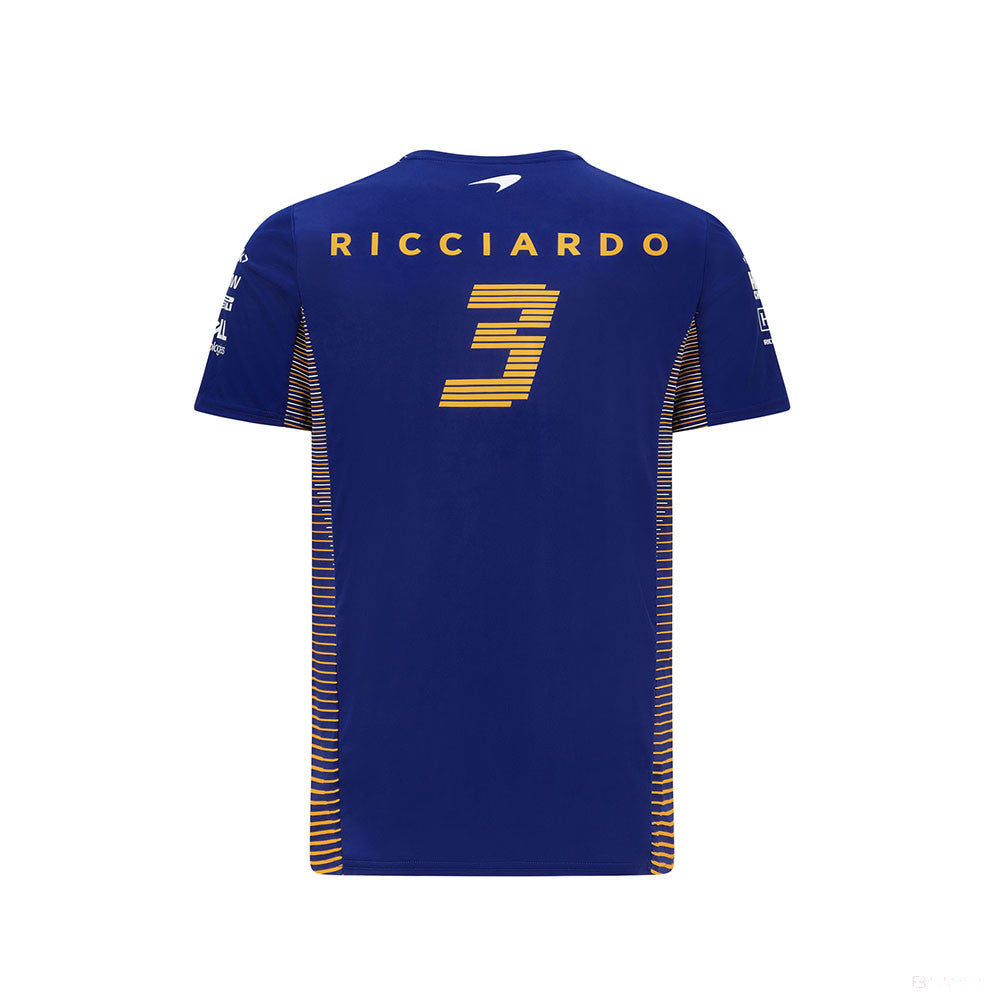 迈凯轮 T 恤, 丹尼尔里卡多, 蓝色, 2021 - FansBRANDS®