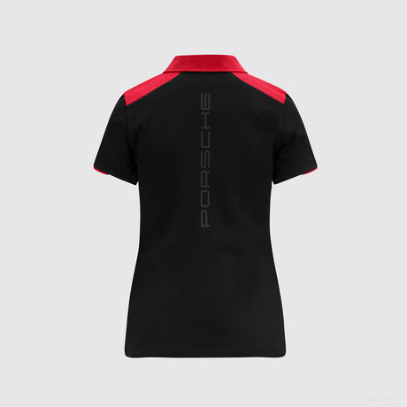 Porsche Fanwear 女士 Polo 衫，黑色， 2022 Porsche