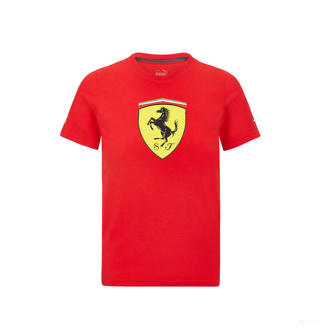 法拉利T恤，大盾牌，红色，2021 - FansBRANDS®