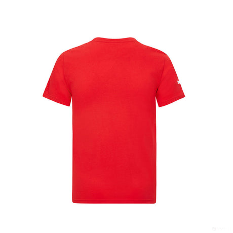 法拉利T恤，大盾牌，红色，2021