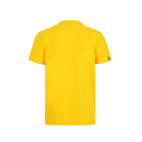 Ayrton Senna T 恤，标志，黄色，2021 - FansBRANDS®