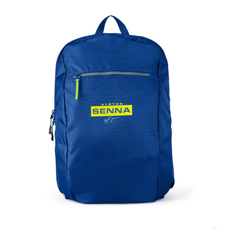 Ayrton Senna 背包，可打包，蓝色，2021 - FansBRANDS®