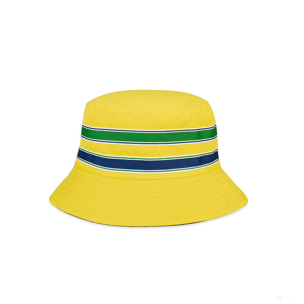 Ayrton Senna 帽子，双面条纹，蓝色，2021 – FansBRANDS®