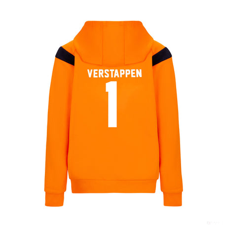Red Bull Max Verstappen 儿童毛衣，连帽，橙色，2022