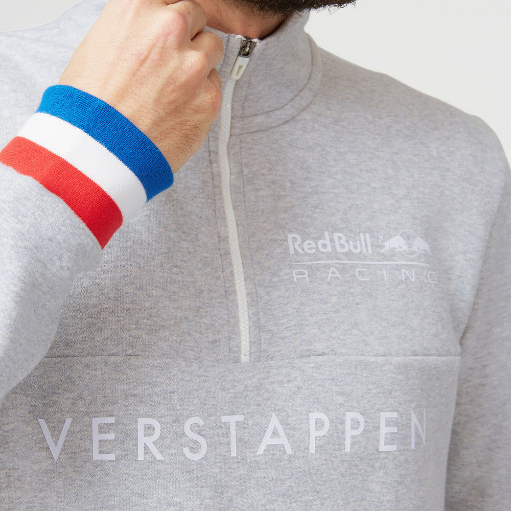 Red Bull Max Verstappen 毛衣，拉链，灰色，2022 - FansBRANDS®