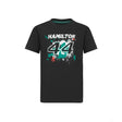 Mercedes Lewis Hamilton Kids T 恤, LEWIS #44, 黑色, 2022 - FansBRANDS®