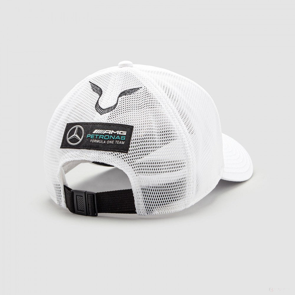 梅赛德斯棒球帽，刘易斯汉密尔顿卡车司机，成人，白色，2022 - FansBRANDS®