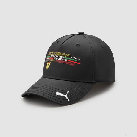 法拉利棒球帽, Fanwear Logo, 成人,黑色, 2022 - FansBRANDS®