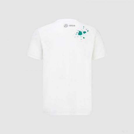 Mercedes George Russell T 恤，GEORGE #63 , 白色, 2022