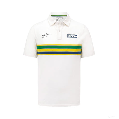 Ayrton Senna  Mens Stripe Polo 2022 - FansBRANDS®