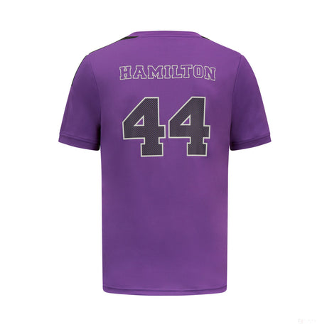 梅赛德斯-刘易斯-汉密尔顿运动T恤，紫色