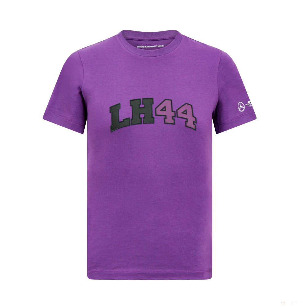 梅赛德斯-刘易斯-汉密尔顿标志T恤，儿童紫色