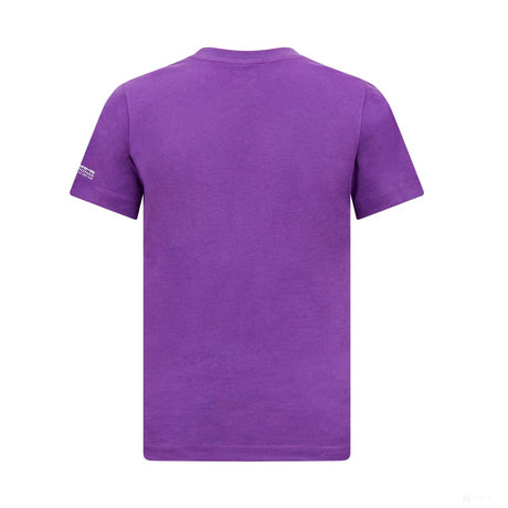 梅赛德斯-刘易斯-汉密尔顿标志T恤，儿童紫色 - FansBRANDS®