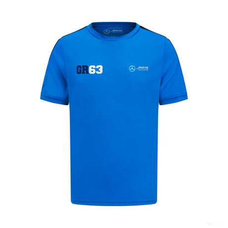 梅赛德斯-乔治-拉塞尔运动衬衫，蓝色 - FansBRANDS®