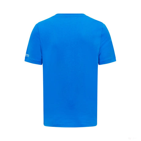 梅赛德斯-乔治-拉塞尔标志T恤，男士，蓝色