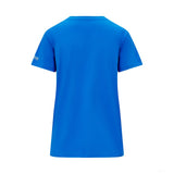 梅赛德斯-乔治-拉塞尔标志T恤，女式，蓝色 - FansBRANDS®