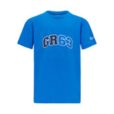 梅赛德斯-乔治-拉塞尔标志T恤，儿童，蓝色
