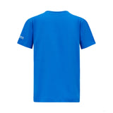 梅赛德斯-乔治-拉塞尔标志T恤，儿童，蓝色 - FansBRANDS®