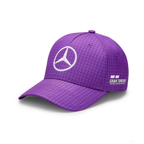 梅赛德斯车队刘易斯-汉密尔顿上校司机棒球帽紫色，2023年