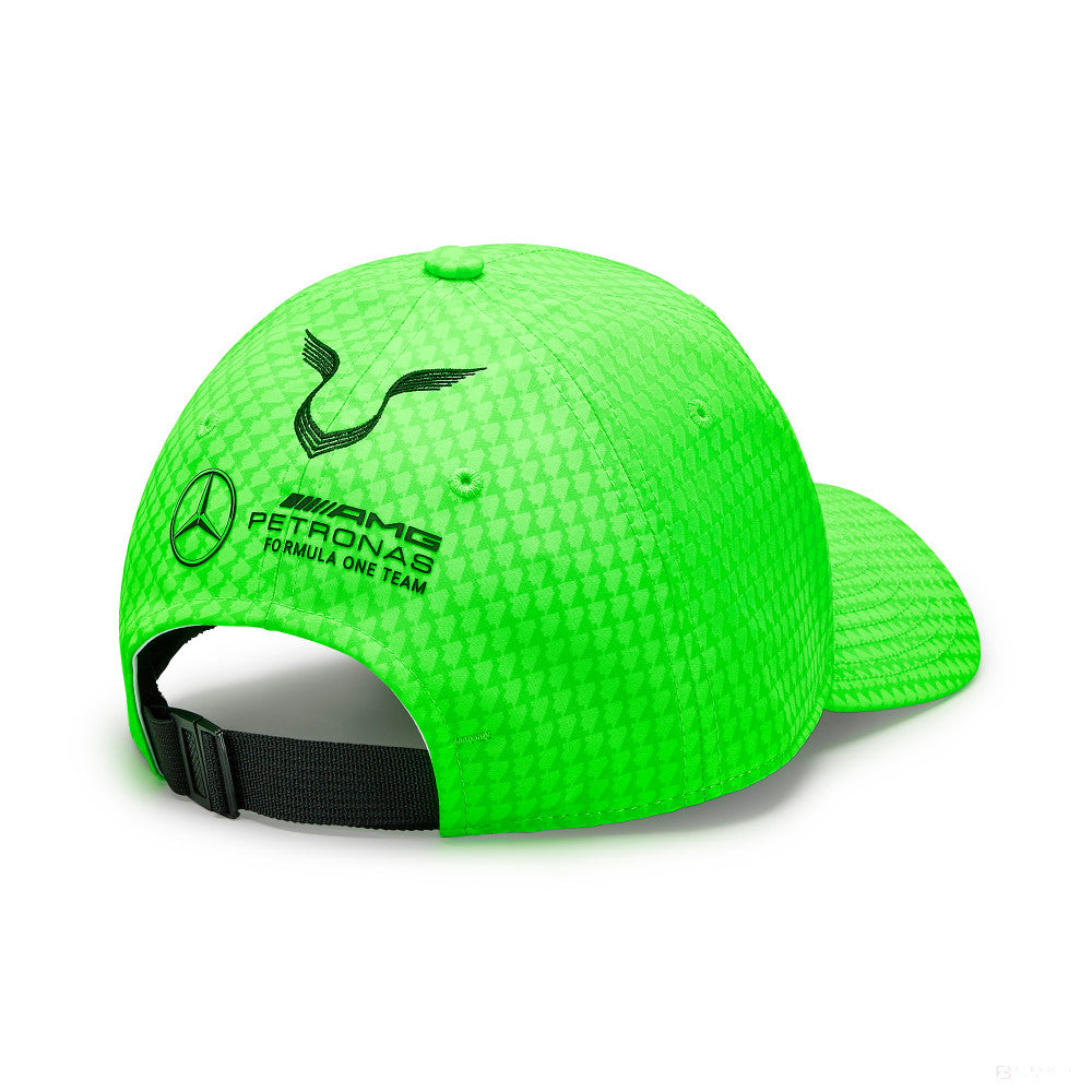 梅赛德斯车队刘易斯-汉密尔顿上校司机棒球帽 霓虹绿色，2023年 - FansBRANDS®