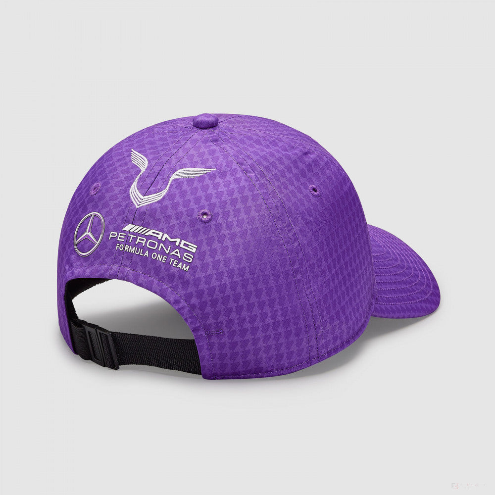 梅赛德斯团队儿童刘易斯-汉密尔顿上校司机棒球帽紫色，2023年 - FansBRANDS®