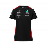 梅赛德斯车队，女司机T恤，黑色，2023年 - FansBRANDS®
