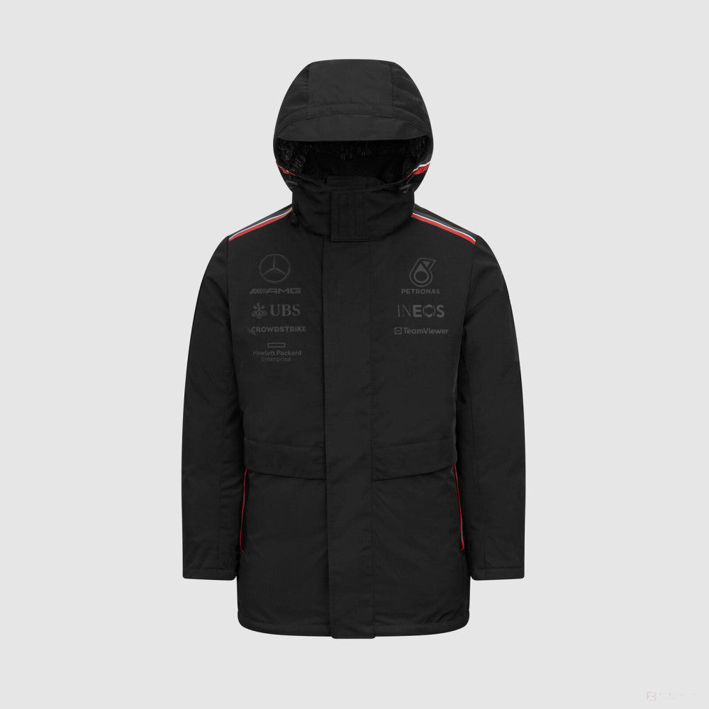 梅赛德斯车队，冬季夹克，黑色，2023年 - FansBRANDS®