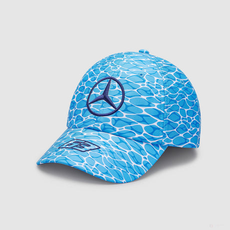 梅赛德斯车队，SE乔治-拉塞尔帽，无潜水，蓝色，2023年