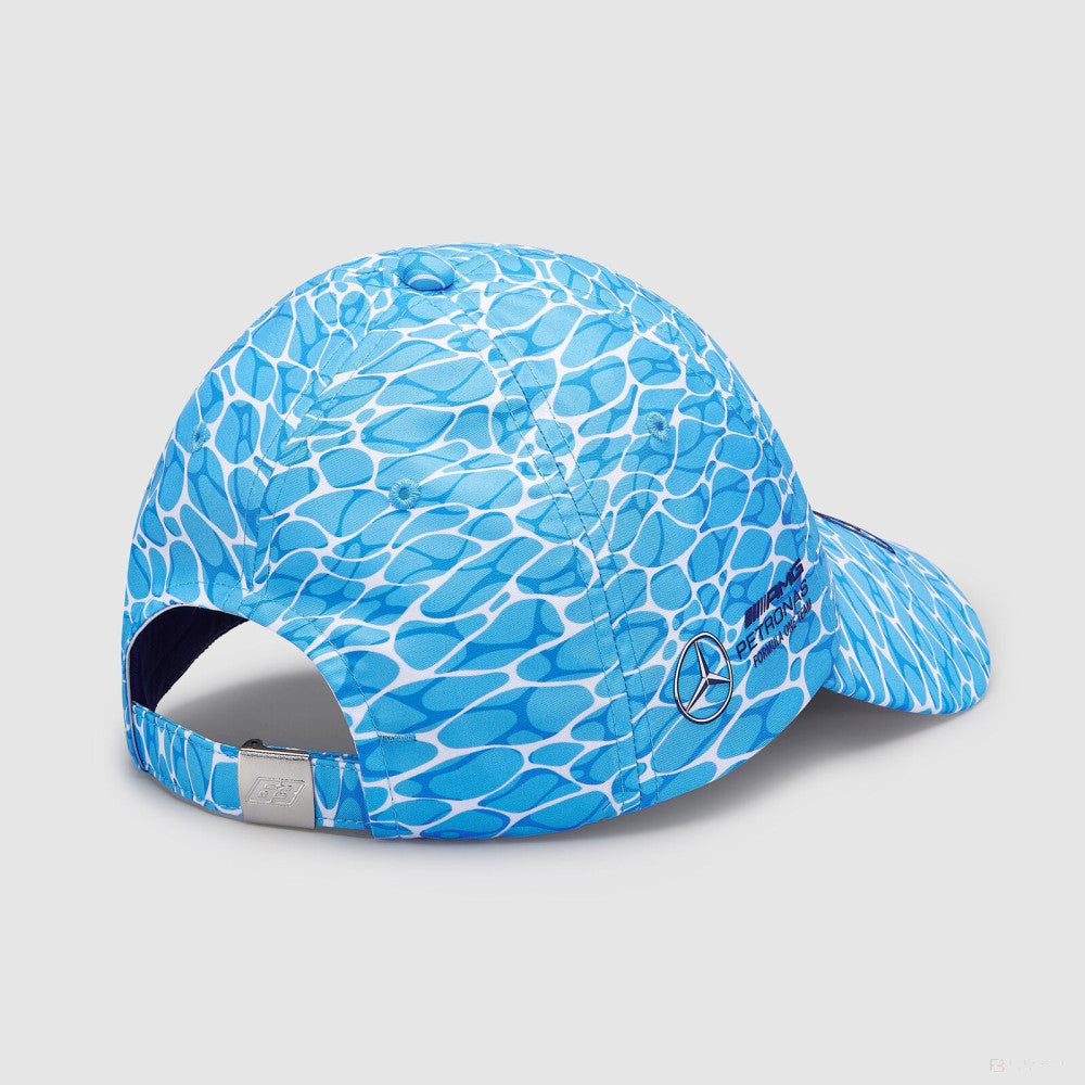 梅赛德斯车队，SE乔治-拉塞尔帽，无潜水，蓝色，2023年 - FansBRANDS®