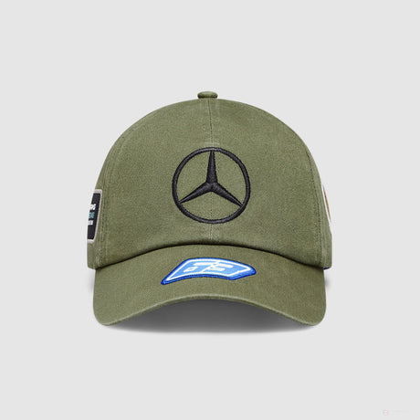 奔驰SE车队乔治-罗素的帽子，复古的发现，绿色，2023年