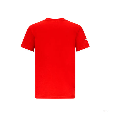 Ferrari t-shirt, large shield, kids, red