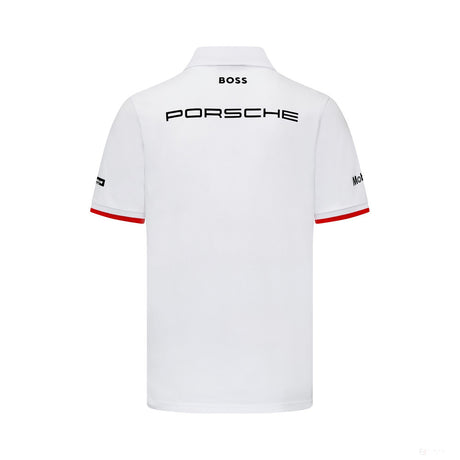 Porsche polo, team, white, 2023